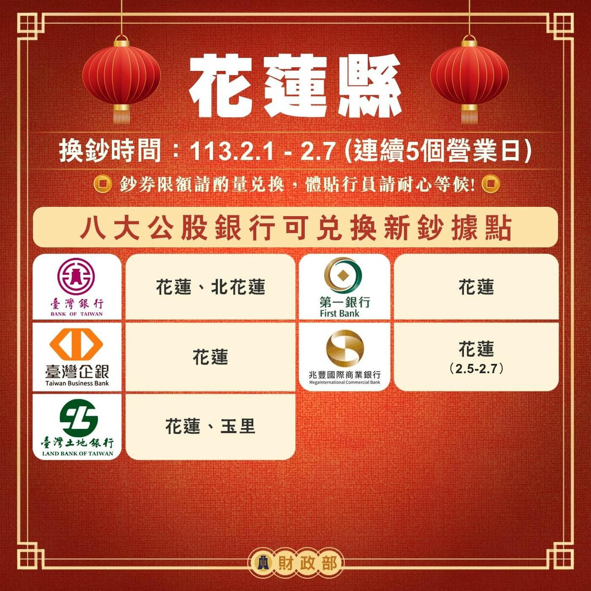 新年換新鈔 公股銀行據點底加! - 第17張圖